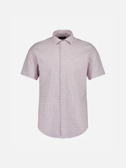 Sinnuu miesten kauluspaita K Technical Performance SS Shirt Microp, pinkki kuosi