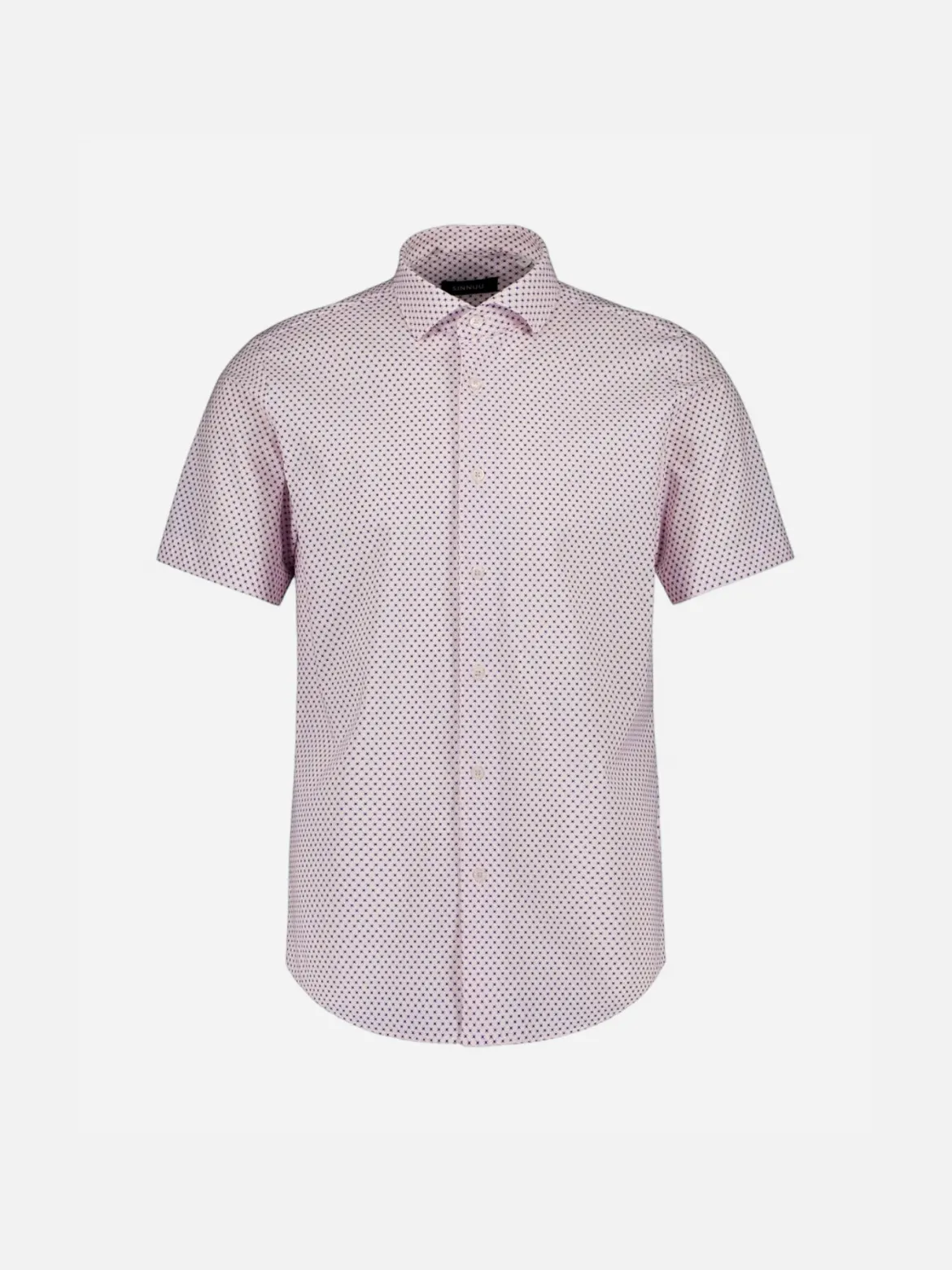 Sinnuu miesten kauluspaita K Technical Performance SS Shirt Microp, pinkki kuosi