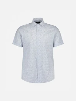 Sinnuu miesten kauluspaita K Technical Performance SS Shirt Microp, sininen kuosi