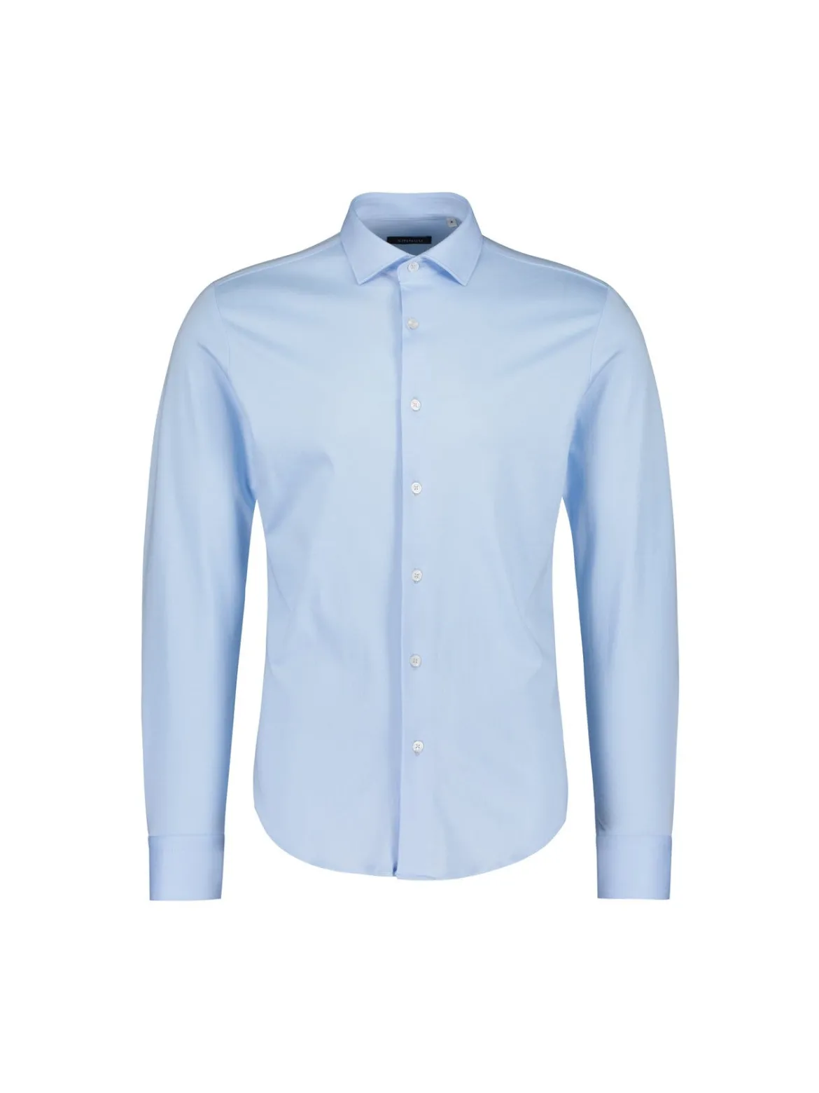 Sinnuu miesten kauluspaita Non Iron Jersey Cotton Shirt, vaaleansininen
