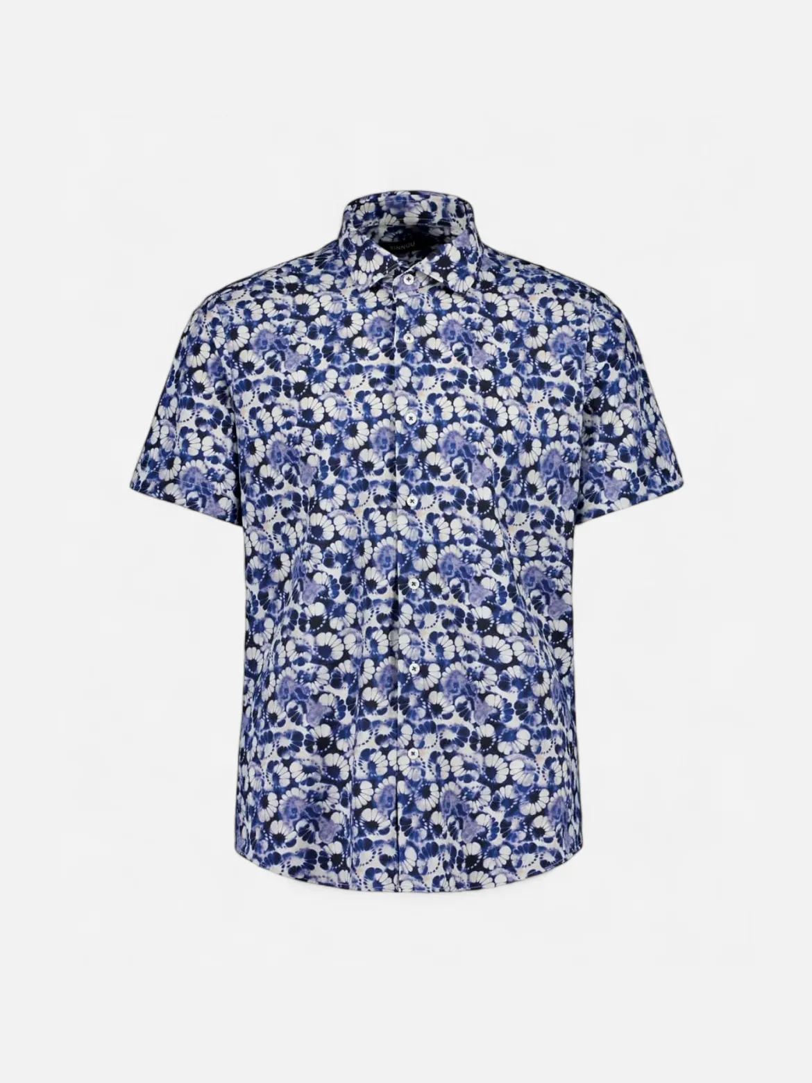 Sinnuu Miesten Kauluspaita, Performance Shirt SS California Sininen Kuosi