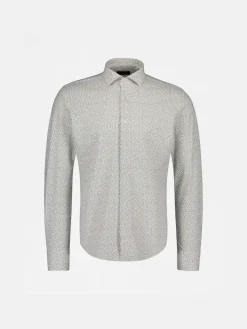 Sinnuu miesten kauluspaita Technical Performance Shirt Flower, kuosillinen beige