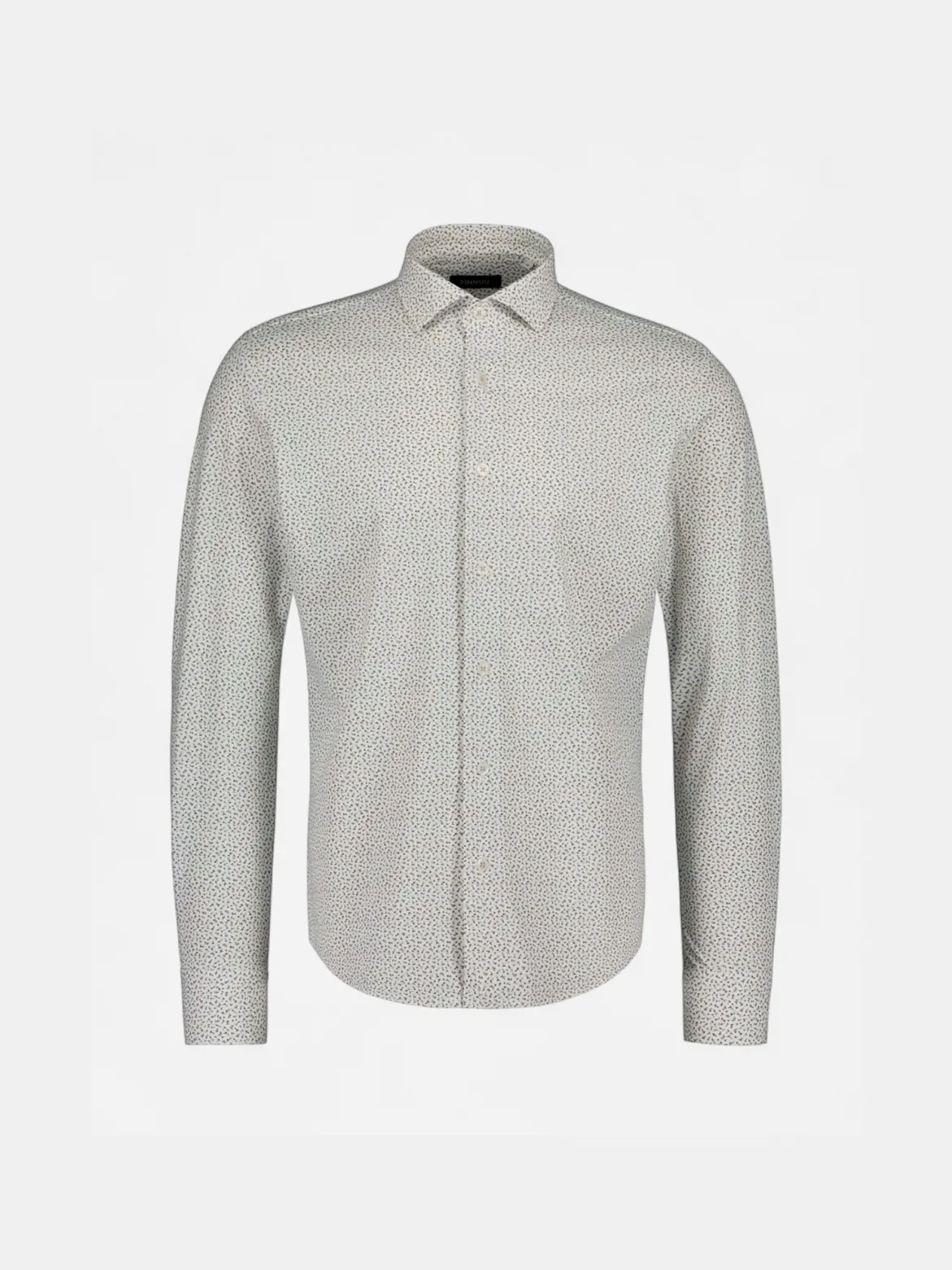 Sinnuu miesten kauluspaita Technical Performance Shirt Flower, kuosillinen beige