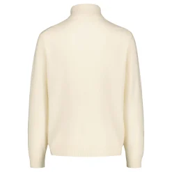 Sinnuu Miesten Neulepoolo ROLLNECK FINE MERINO WOOL MADE IN ITALY Luonnonvalkoinen