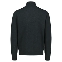 Sinnuu Miesten Neulepoolo ROLLNECK FINE MERINO WOOL MADE IN ITALY tummanharmaa
