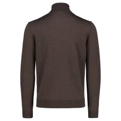 Sinnuu miesten neulepusero Merino Wool Roll Neck, tummanruskea