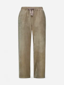 Sinnuu naisten housut Cia Velvet Pants, vaalea beige