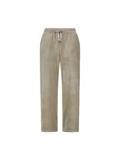 Sinnuu naisten housut Cia Velvet Pants, vaalea beige