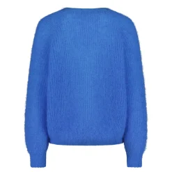 Sinnuu naisten neuletakit Candy Mohair Neuletakki, keskisininen