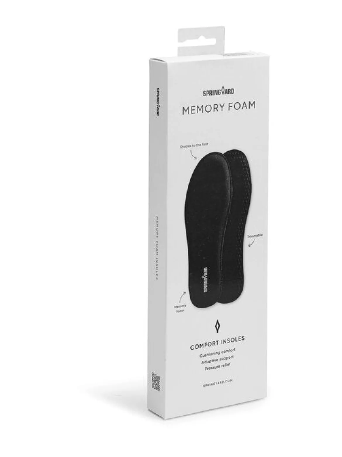 Springyard unisex kenkähuolto Memory Foam -pohjallinen, musta