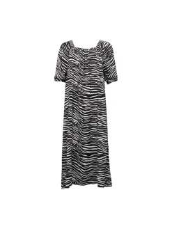 S.T.I mekko Cia Dress, musta kuosi