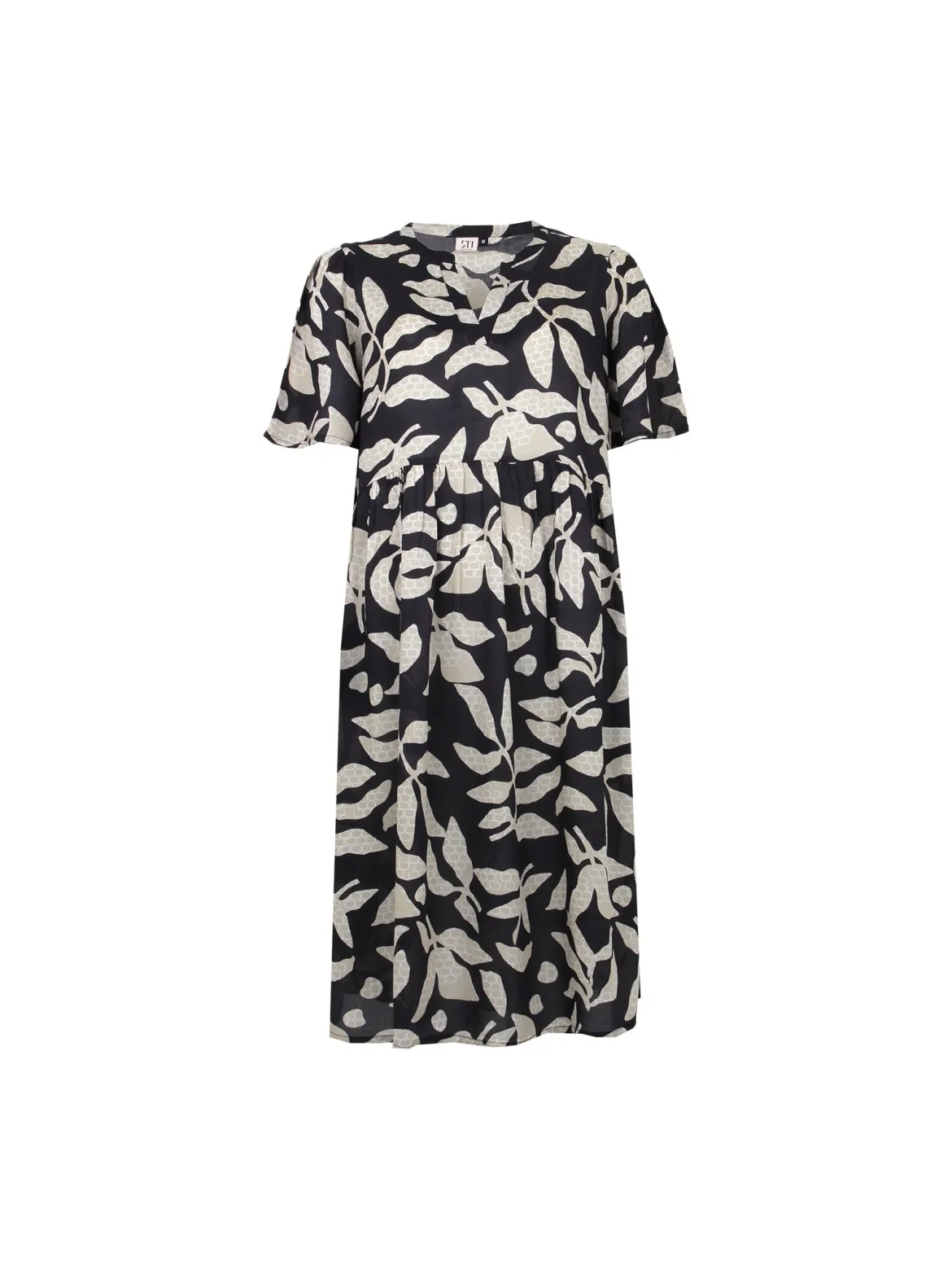 S.T.I mekko Inari Dress, musta kuosi