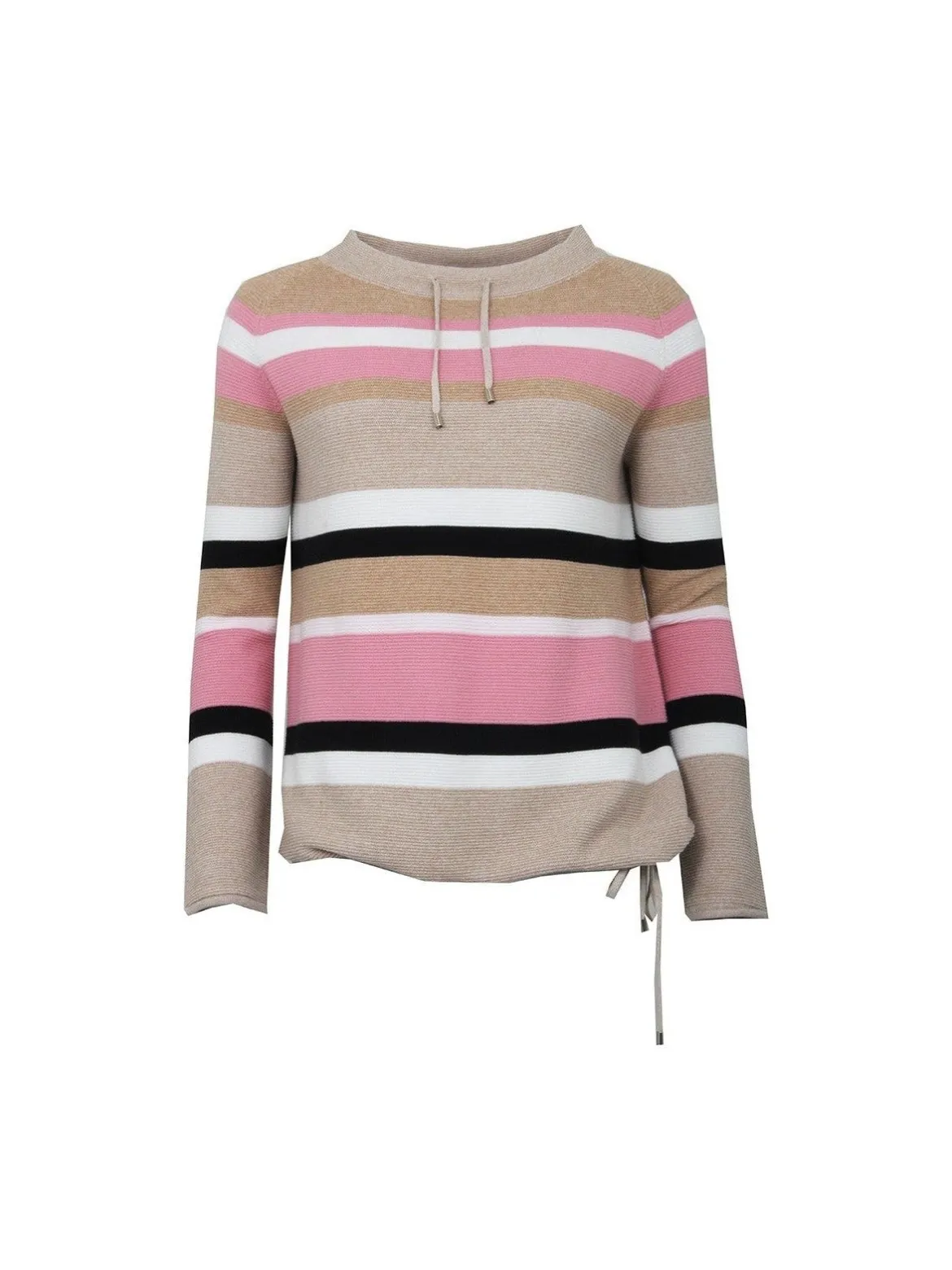 S.T.I naisten neule, MELINA STRIPE Vaaleanpunainen Rait