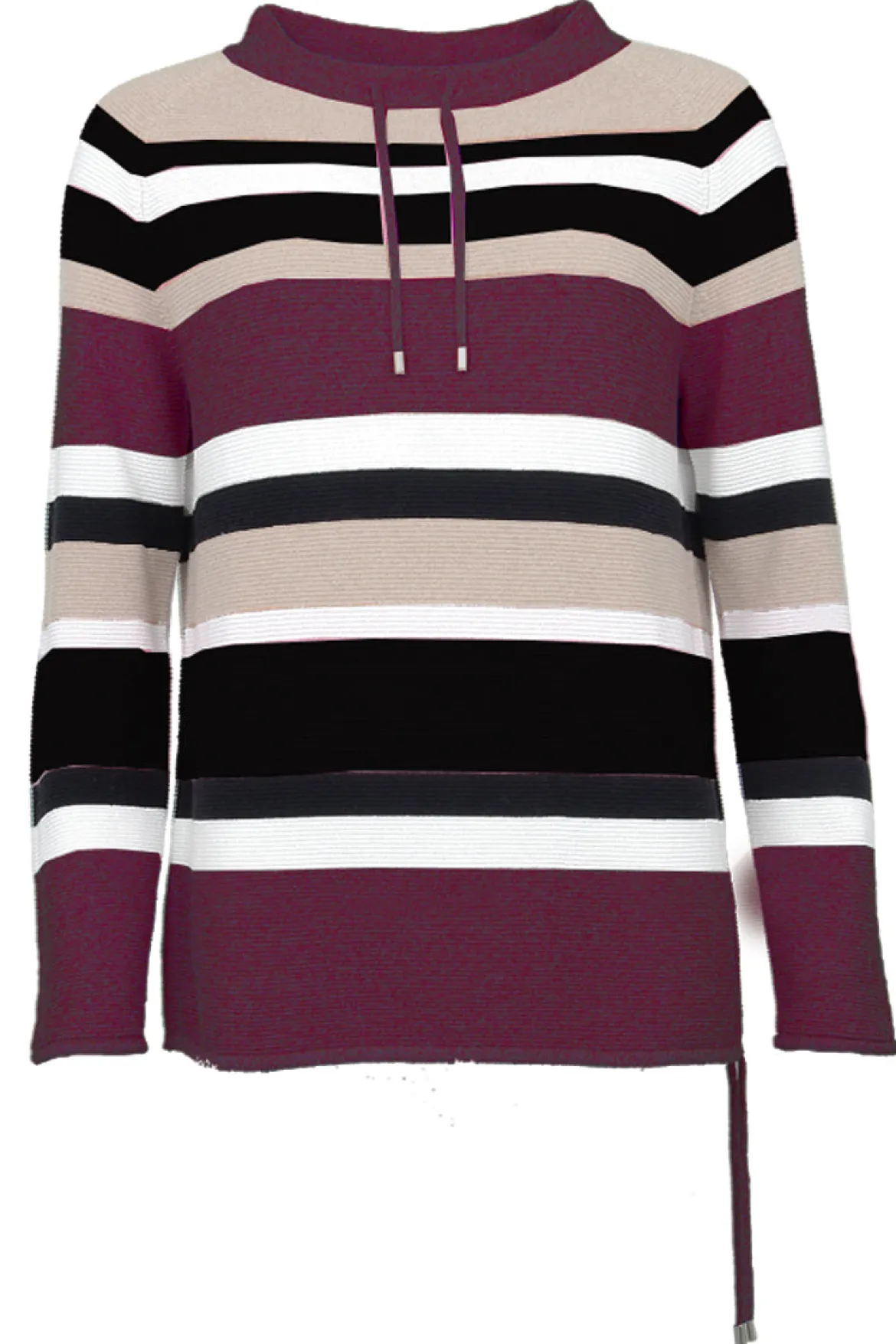 S.T.I naisten neule, MELINA STRIPE Vaaleanpunainen Rait