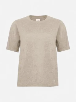 S.T.I Naisten Neulepaita, Bella Knit Vaalea Beige