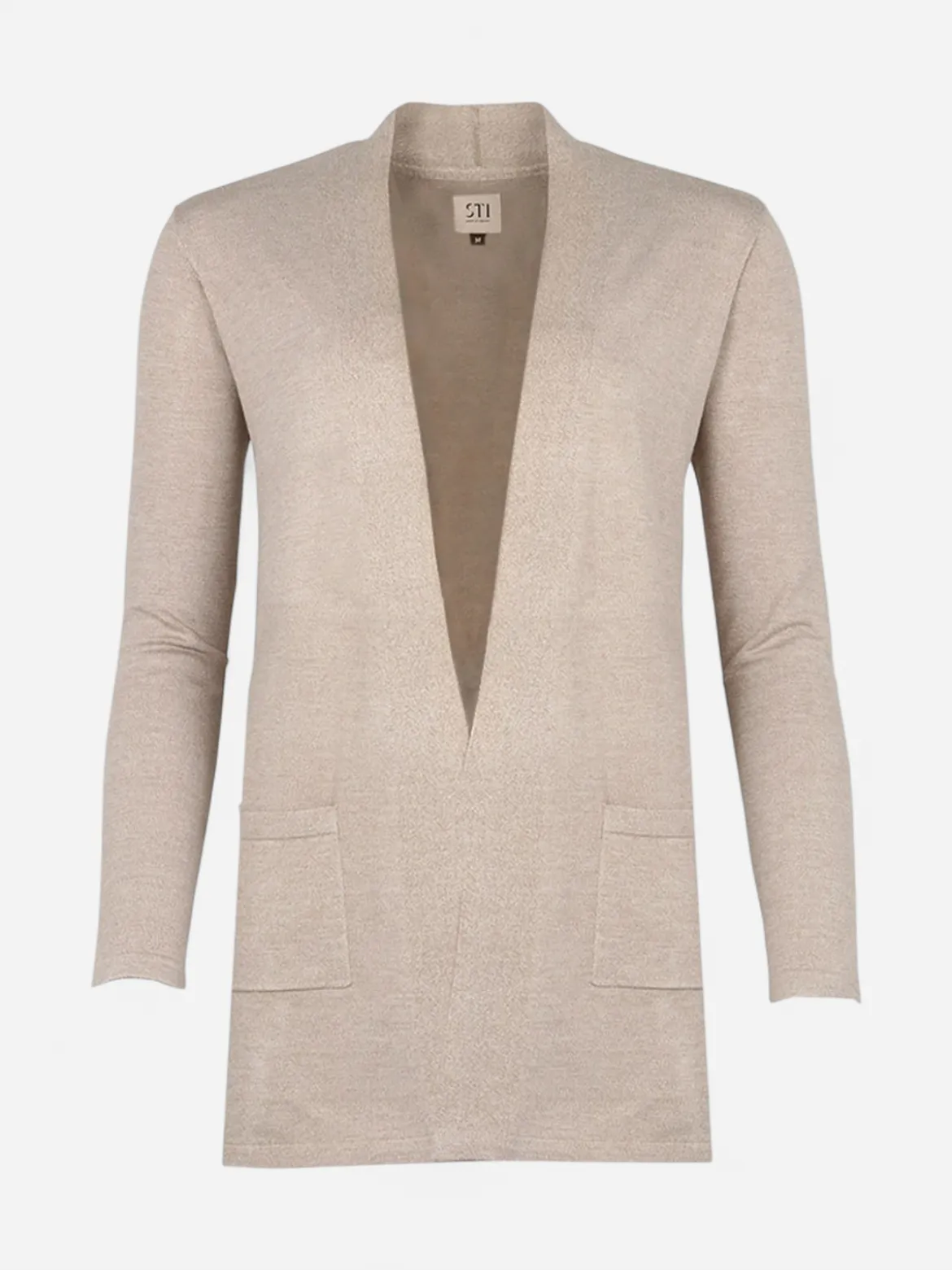 S.T.I naisten neuletakki Odessa Cardigan, vaalea beige