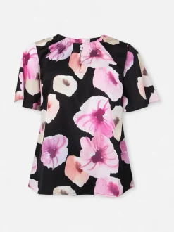 S.T.I naisten pusero Kaisinna Blouse, vaaleanpunainen kuosi
