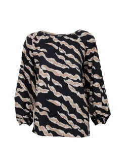 S.T.I naisten pusero Kylie Blouse 70cm, musta kuosi