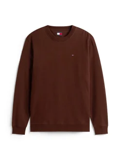 Tommy Jeans Miesten Collegepaita, REG S FLAG CREW Kaakaonruskea