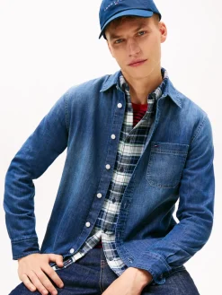 Tommy Jeans miesten farkkupaita TJM Denim Regular Fir Shirt EXT, sininen