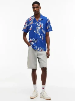 Tommy Jeans miesten kauluspaita Regular, sininen kuosi