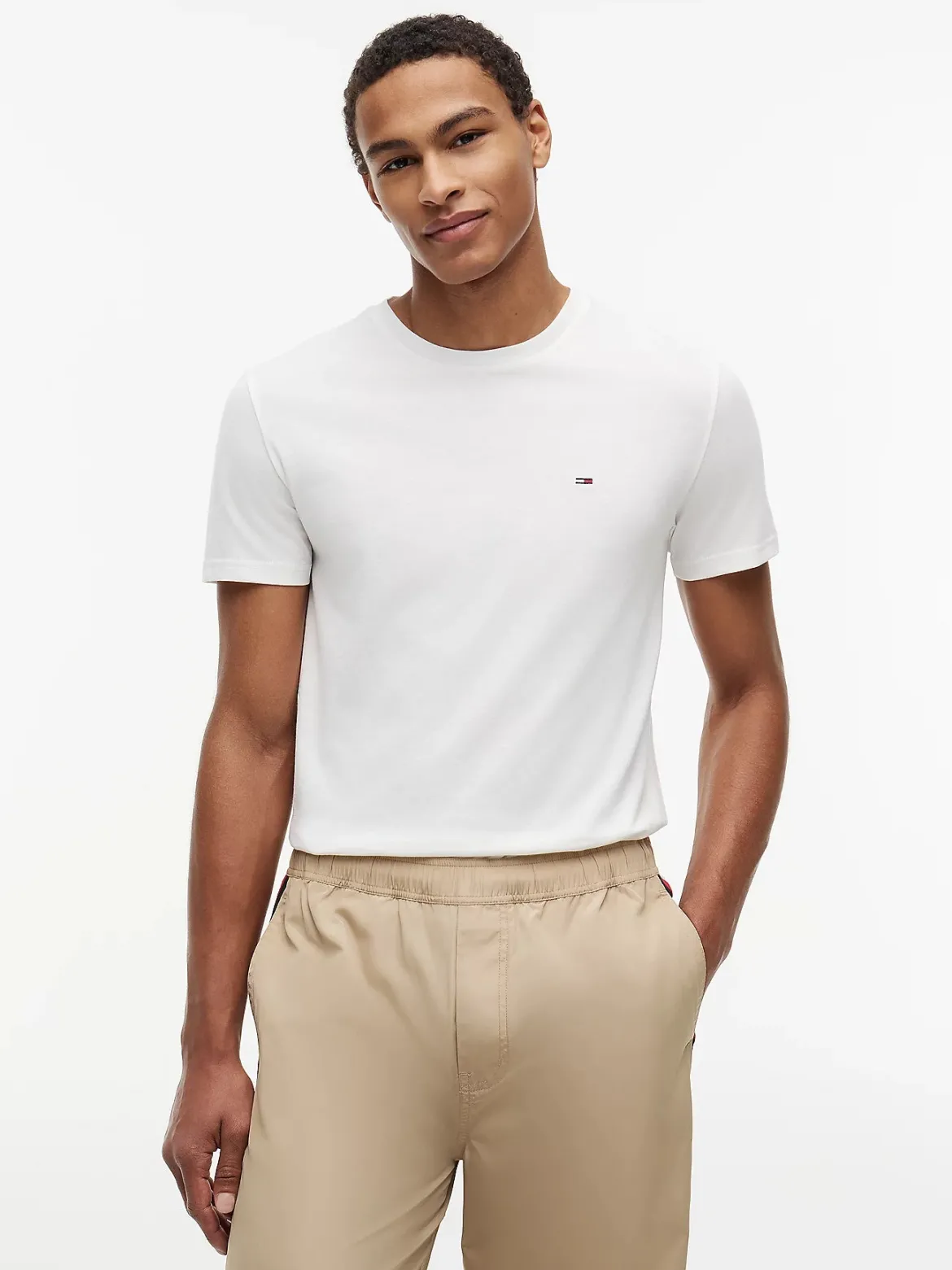 Tommy Jeans miesten t-paita Extra Slim, valkoinen