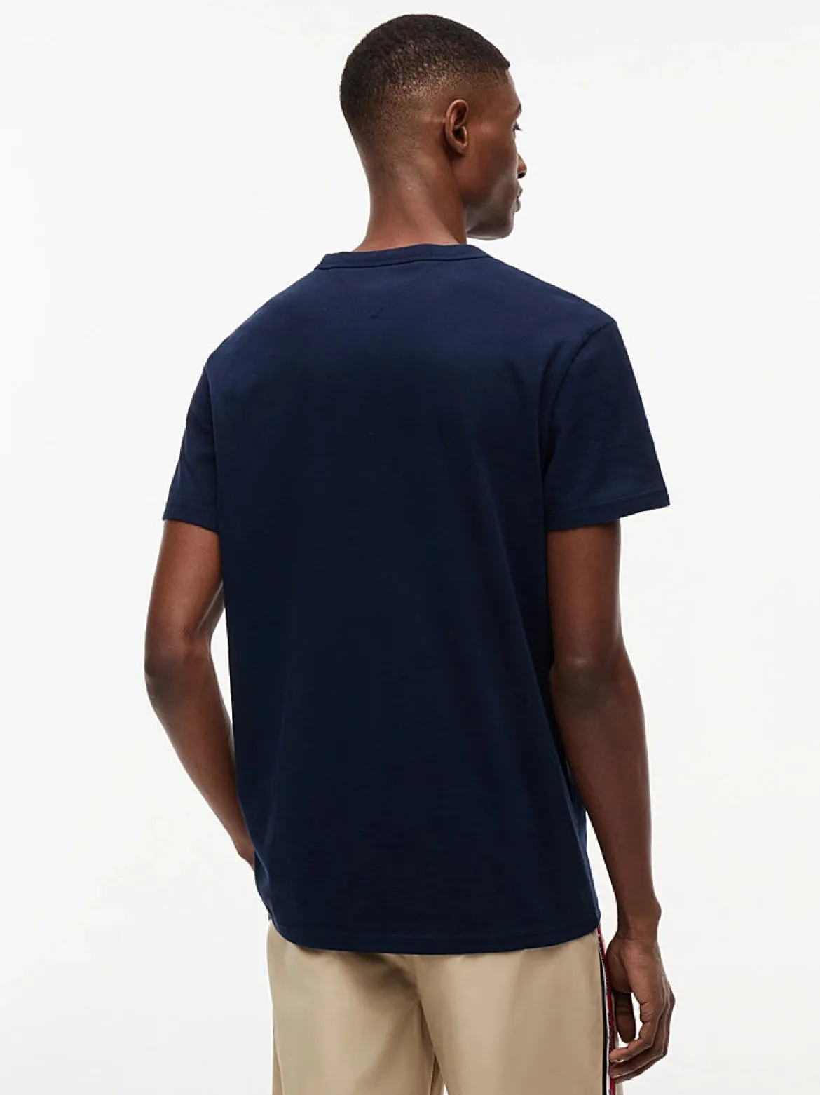 Tommy Jeans miesten t-paita Signature Logo Tape, tummansininen