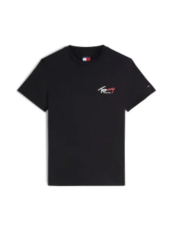 Tommy Jeans miesten T-paita Signature Logo, musta