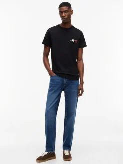 Tommy Jeans miesten T-paita Signature Logo, musta