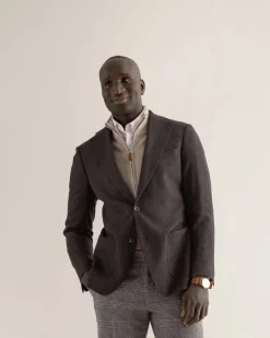 Turo miesten bleiseri Bergamo Half Lined Blazer, ruskea