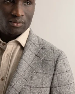 Turo miesten bleiseri Bologna Half Lined Blazer, Keskiharmaa