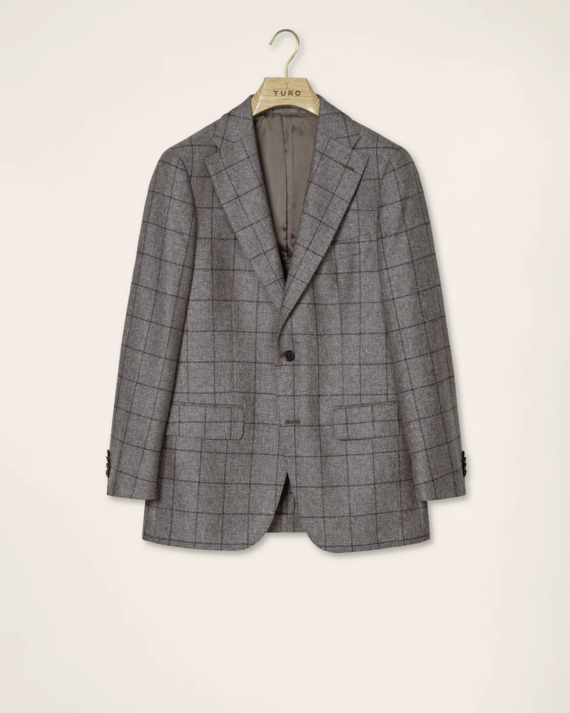 Turo miesten bleiseri Bologna Half Lined Blazer, Keskiharmaa