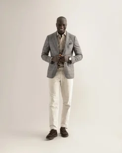 Turo miesten bleiseri Bologna Half Lined Blazer, Keskiharmaa