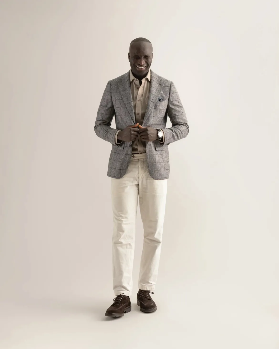 Turo miesten bleiseri Bologna Half Lined Blazer, Keskiharmaa