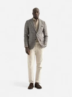 Turo miesten bleiseri Bologna Half Lined Blazer, Keskiharmaa
