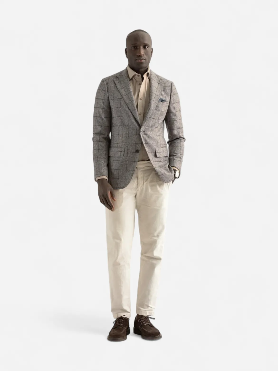 Turo miesten bleiseri Bologna Half Lined Blazer, Keskiharmaa