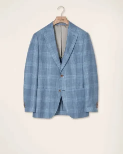 Turo miesten bleiseri Buffalo Half-Lined MF Jacket Marzotto, vaaleansininen