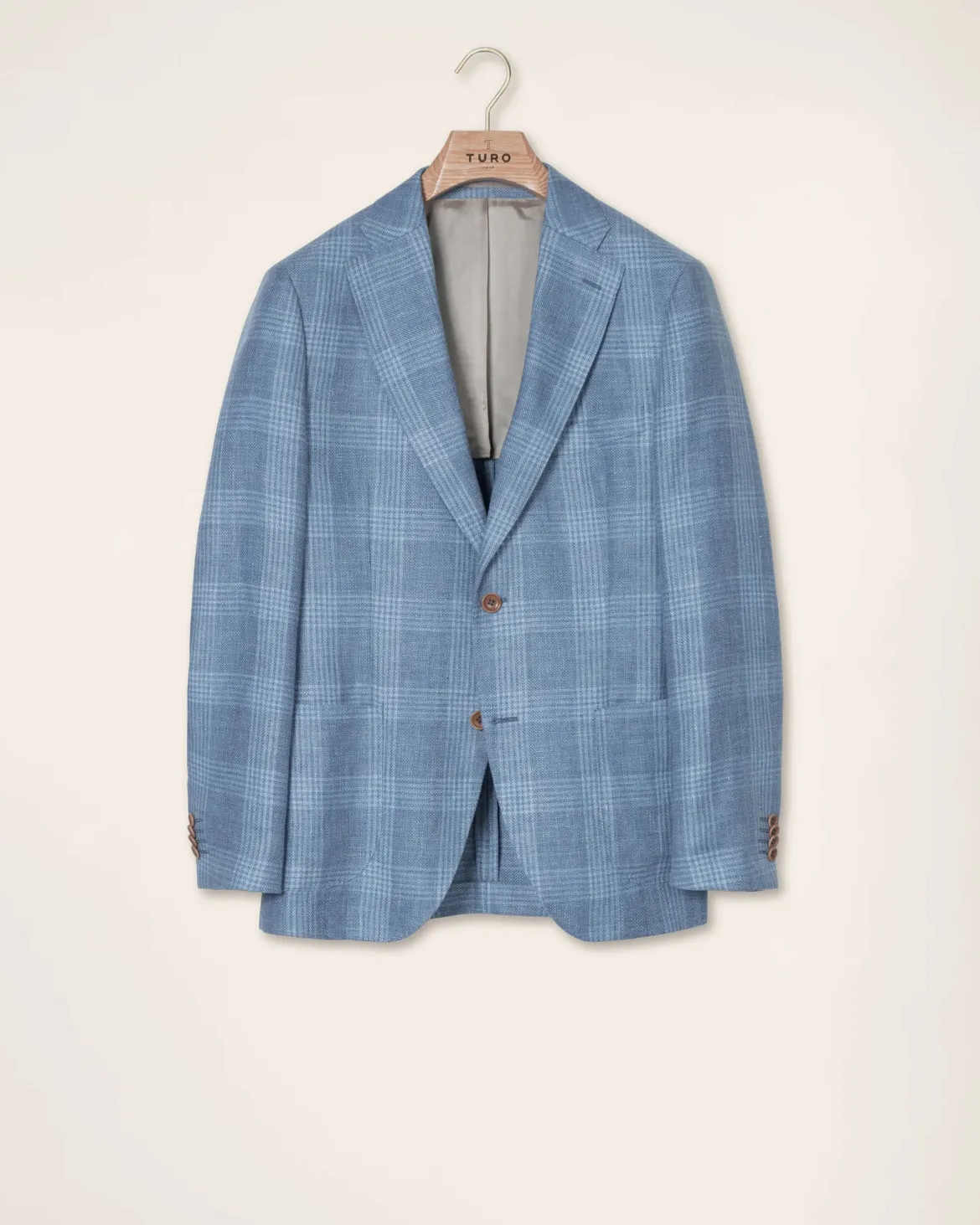 Turo miesten bleiseri Buffalo Half-Lined MF Jacket Marzotto, vaaleansininen