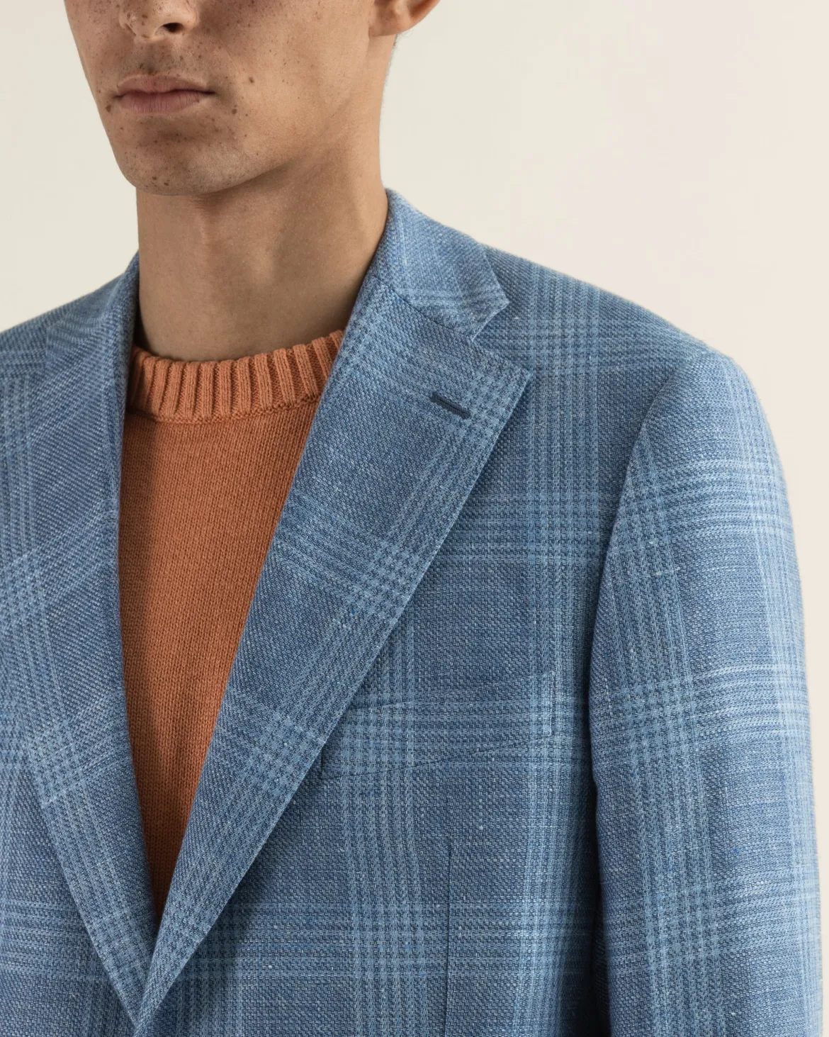 Turo miesten bleiseri Buffalo Half-Lined MF Jacket Marzotto, vaaleansininen