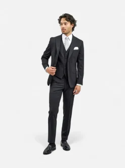 Turo miesten puvuntakki Barcelona Modern Fit, musta