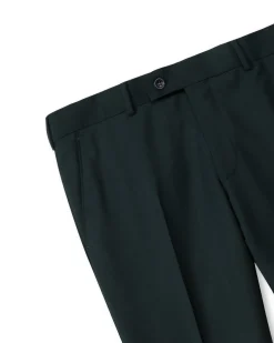 Turo puvunhousut Helsinki Slim Fit Suit Trousers Vitale, tummanvihreä