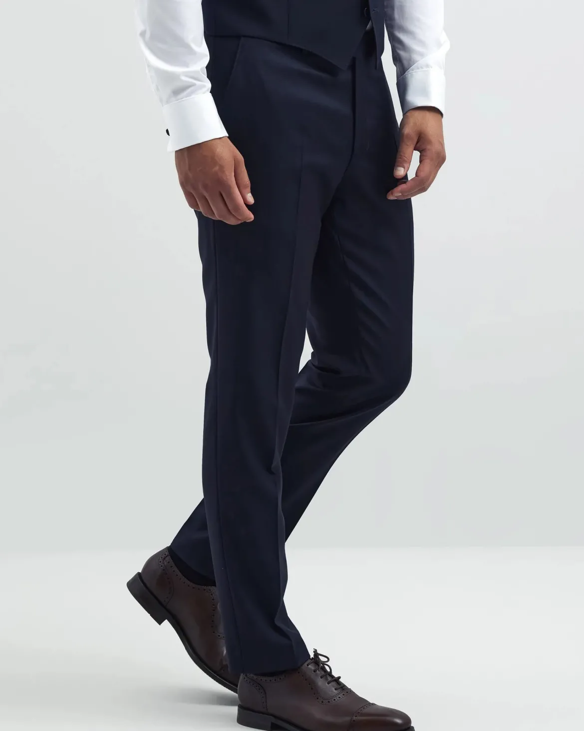 Turo Tailor miesten puvunhousut, HOUSTON Navy