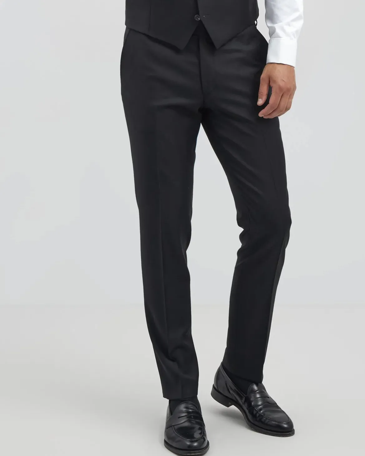 Turo Tailor miesten puvunhousut, HOUSTON Musta
