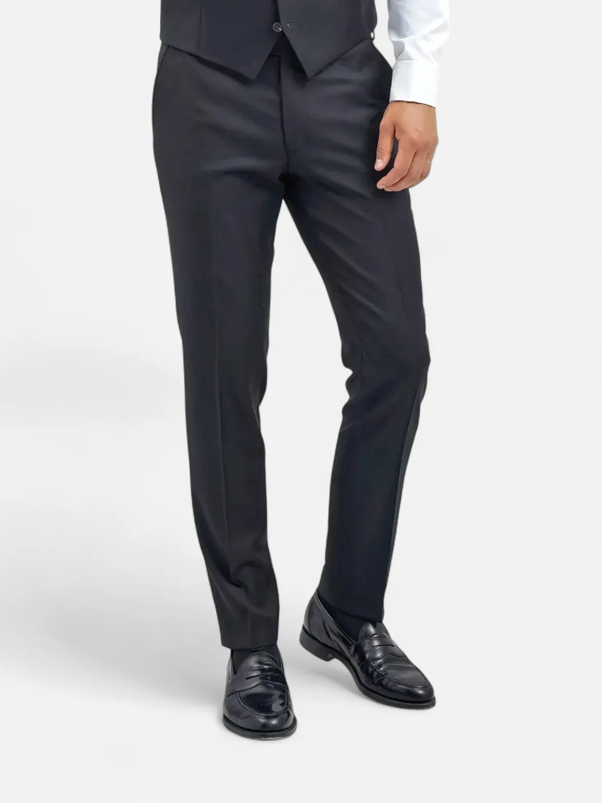 Turo Tailor miesten puvunhousut, HOUSTON Musta