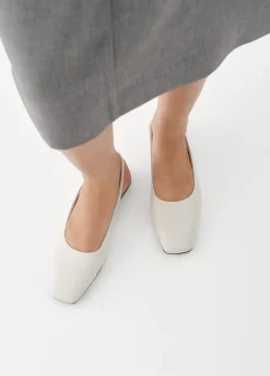 Vagabond naisten ballerinat Delia Leather, luonnonvalkoinen