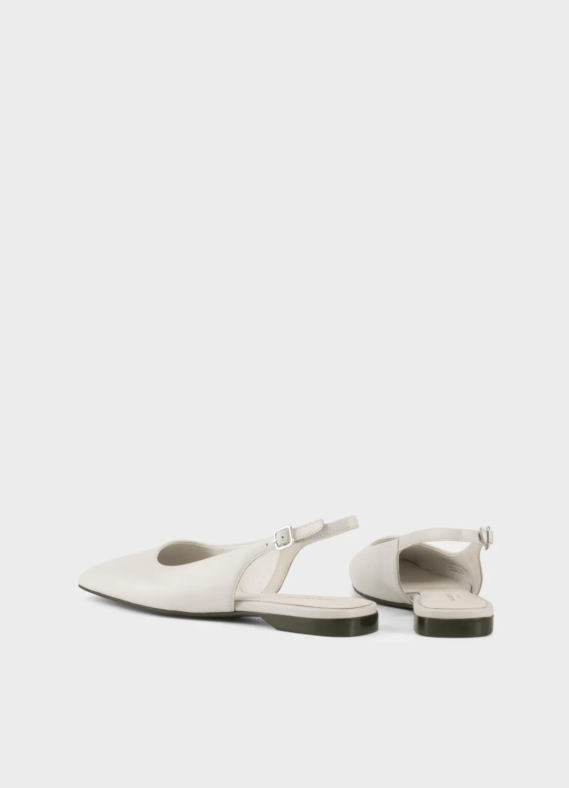 Vagabond naisten ballerinat Delia Leather, luonnonvalkoinen