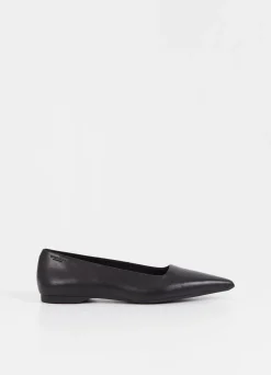Vagabond naisten ballerinat Hermine Leather, musta