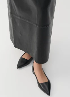 Vagabond naisten ballerinat Hermine Leather, musta