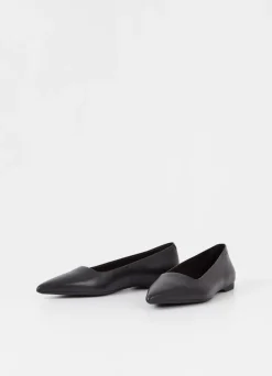 Vagabond naisten ballerinat Hermine Leather, musta