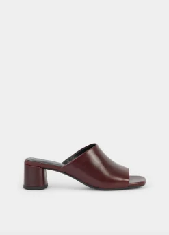 Vagabond naisten korkokengät Piper Leather, viininpunainen